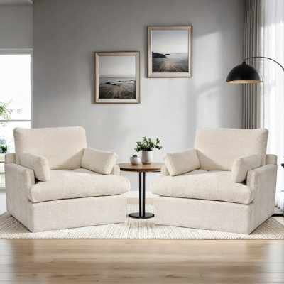 Chaise avec accoudoirs et demi-coussin 41,5 po