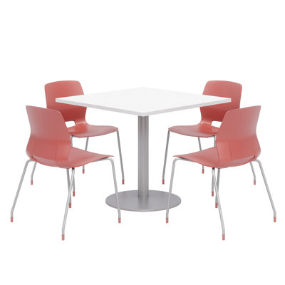 Square Breakroom Table and Chair Set