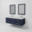 Ensemble de meuble-lavabo double 60 "avec miroir 60"-82339553-82339552