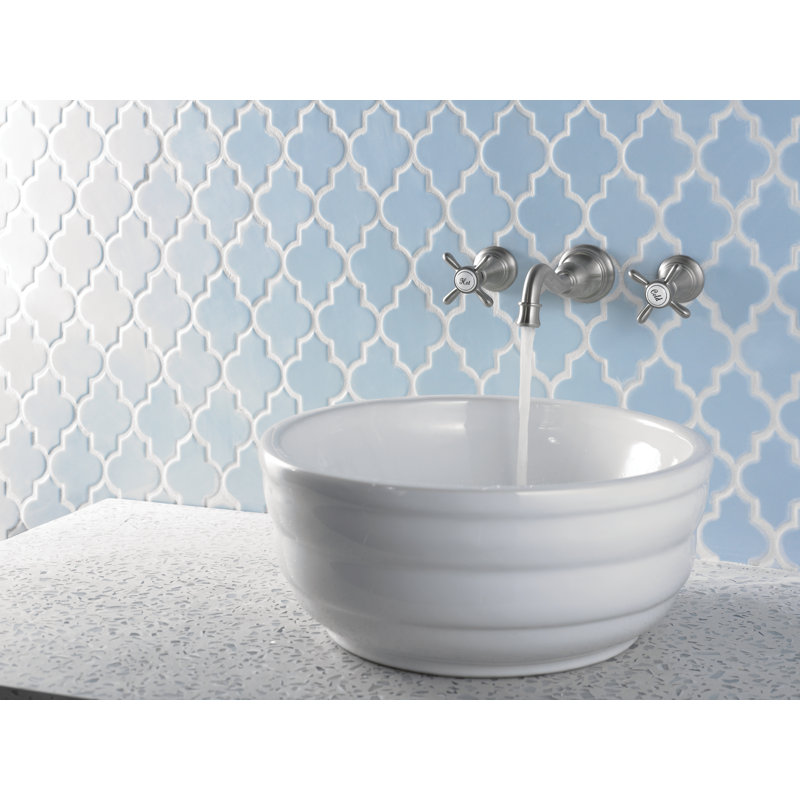 Weymouth Wall Mounted Bathroom Faucet, Brushed Nickel