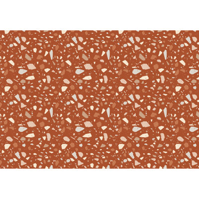 Rovshan Vinyl Machine Printed Area Rug