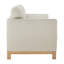 Canapé rembourré avec base en bois naturel 84 po Ilene-114572817