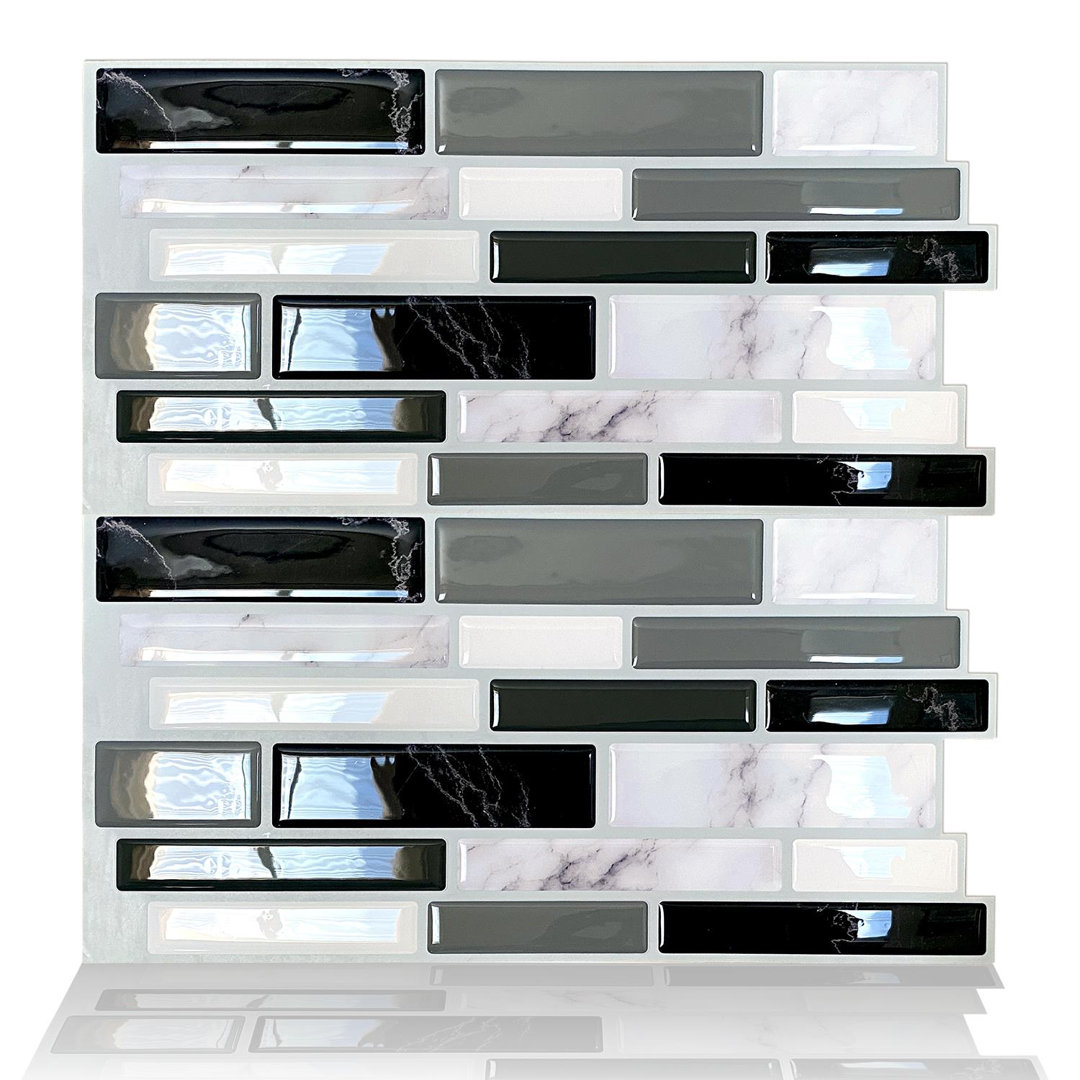 5.91'' W x 11.82'' L Gel Peel and Stick Subway Tile Walplus