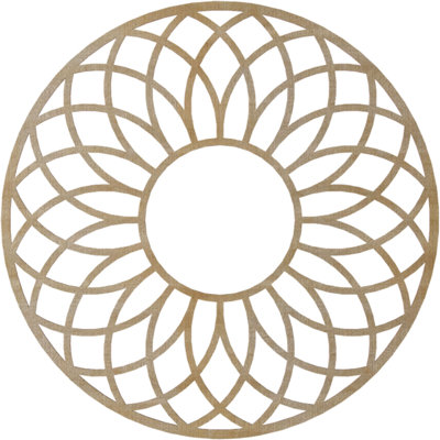 Médaillon de plafond en bois ajouré Cannes