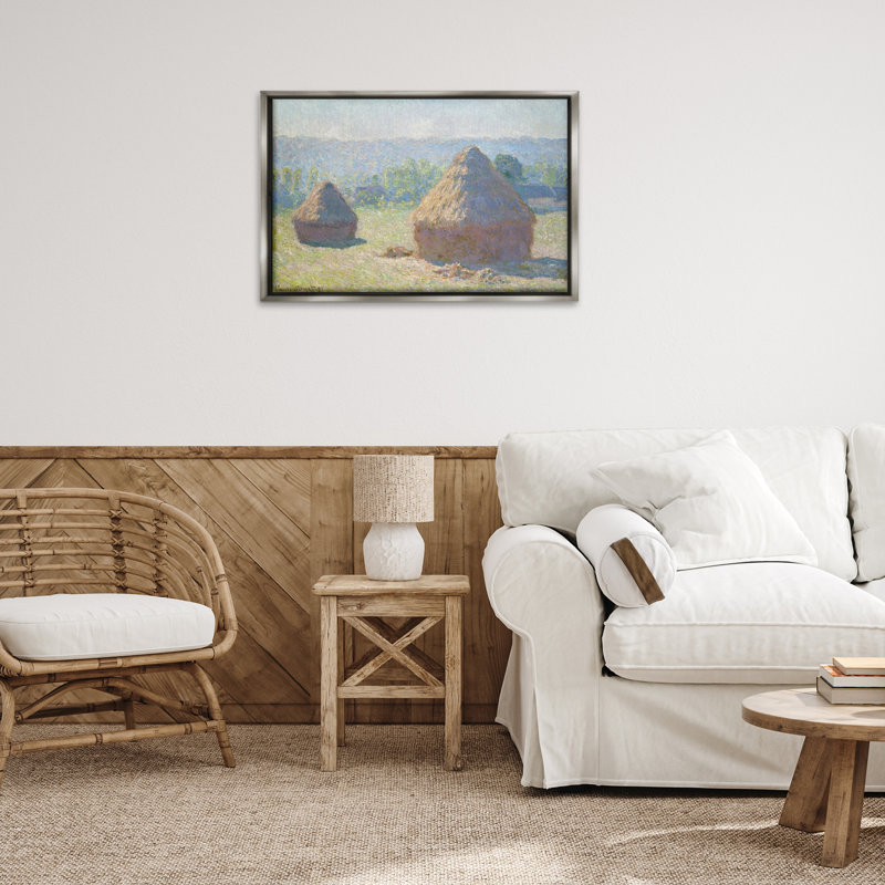 Toile flottante classique encadrée brune par One1000paintings, Cadre flottant gris lustré, H 21 po x l 31 po