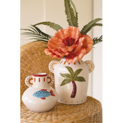 ENSEMBLE DE DEUX VASES EN CÉRAMIQUE