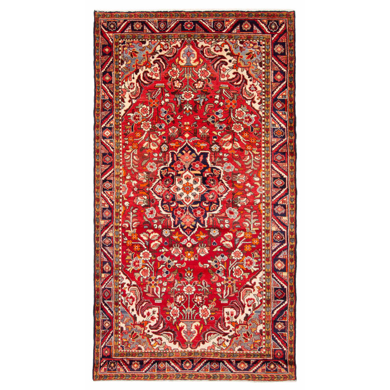 Tapis rouge unique de conception unique 4 pi 11 po x 9 pi 5 po Anatolian