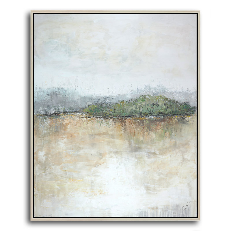 Emerald Grove Painting, Laguna Birch Framed