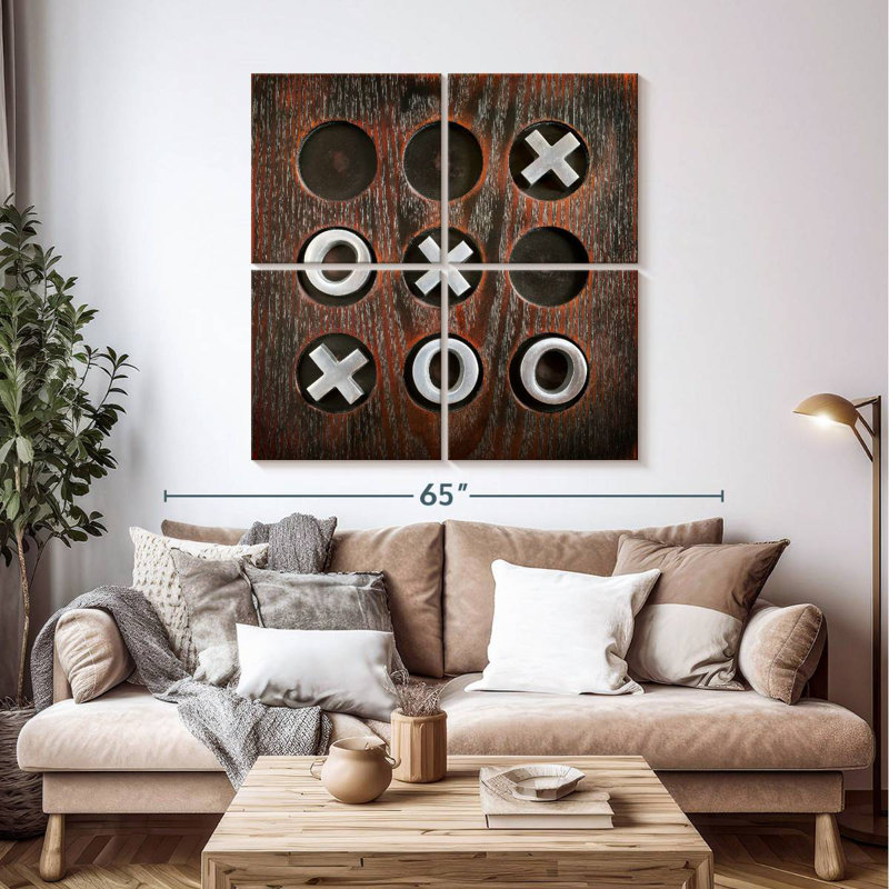 Tic Tac Toe Senne, H 45 po x l 45 po