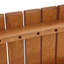 Table de salle à manger d'extérieur en bois massif l 59,1 "pour 6 personnes, table de patio rectangulaire avec plateau à lattes