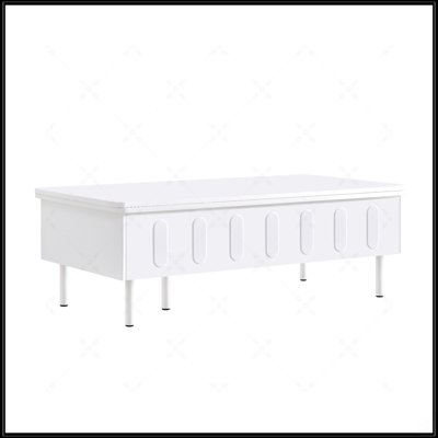 Table basse à plateau relevable avec 2 tiroirs