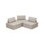 Ensemble de canapé modulaire en chenille 3 pièces Charonda Modern Canapé - Design personnalisable pour un confort et un style ultimes