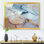 Impression de luxe sur toile marbrée bleue et grise