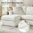 Wimberly 85" Slipcovered Down Fill Sofa with Interchangeable Chaise Lounge-1957288817