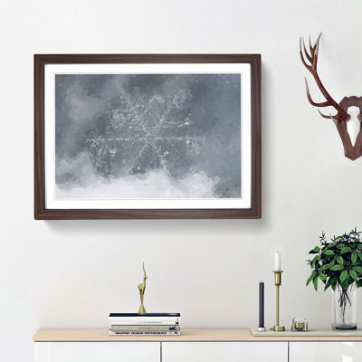 A Snowflake in Abstract - Framed Print