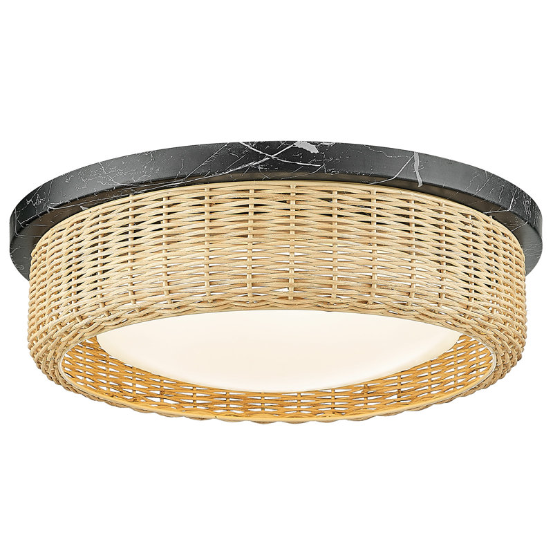 Allasia LED Flush Mount, Black