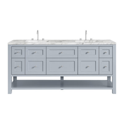 Breckenridge 72'' Double Bathroom Vanity with Top