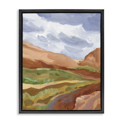 Arizona Perspectives, paysage occidental, cadre encadré noir, art par Victoria Barnes