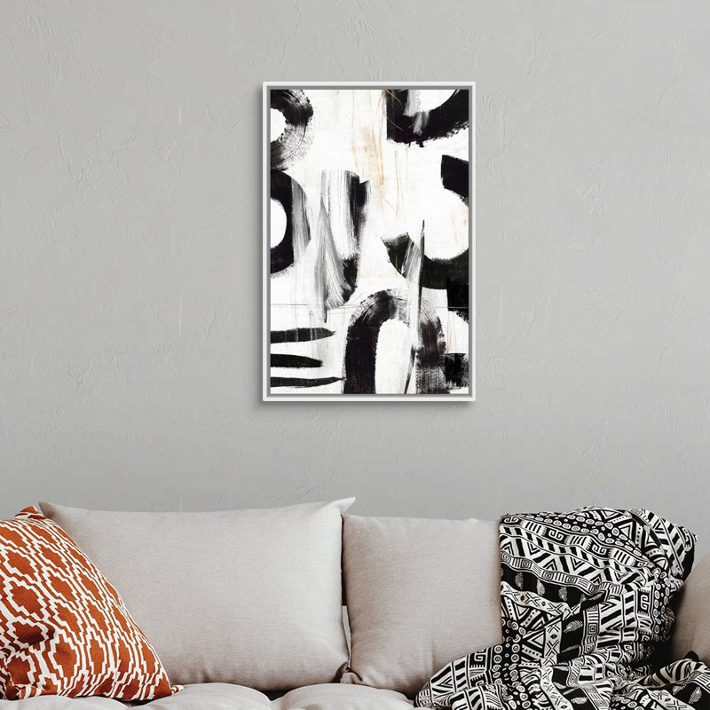Reproduction d’art sur toile, "concept III" par PI studio, Cadre blanc, H 32 po x l 22 po x P 1,75 po