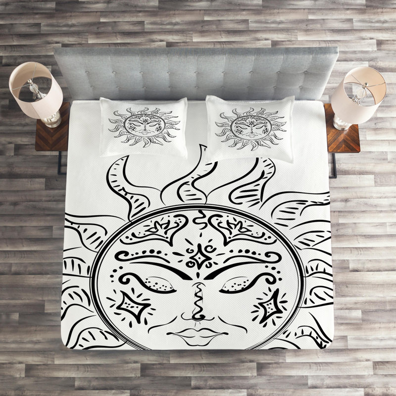 Polyester Coverlet, King Bedspread + 2 Shams