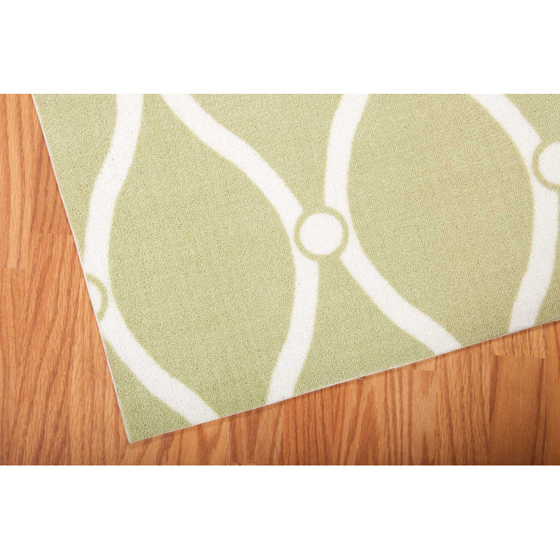 Tapis vert moderne Dian, Rectangle 7 pi 9 po x 10 pi 10 po