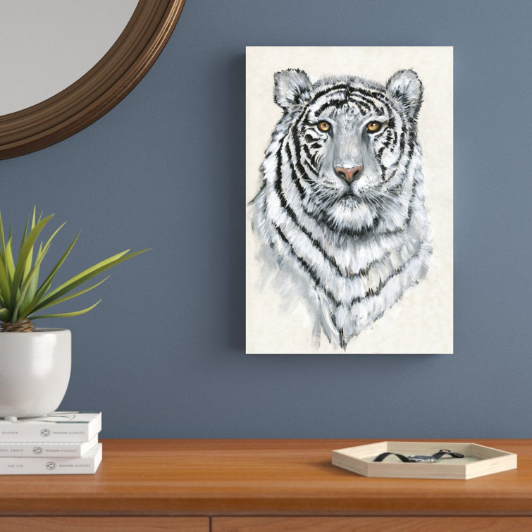 Langley Street White Tiger II On Canvas by Timothy O' Toole Print | Wayfair