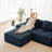 117 Inch Modern L-Shaped Modular Sectional Sofa With Corduroy Fabric, Deep Seating, Movable Ottoman, And Elegant Tufted Design For Living Room Comfort-428268897