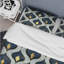 Ensemble de housse de couette moderne Blue Gold Ogee Patten IV-109155867