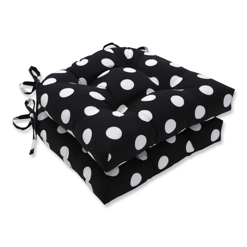 Coussin de chaise intérieur / extérieur Ahriyah, Noir, L 16 po