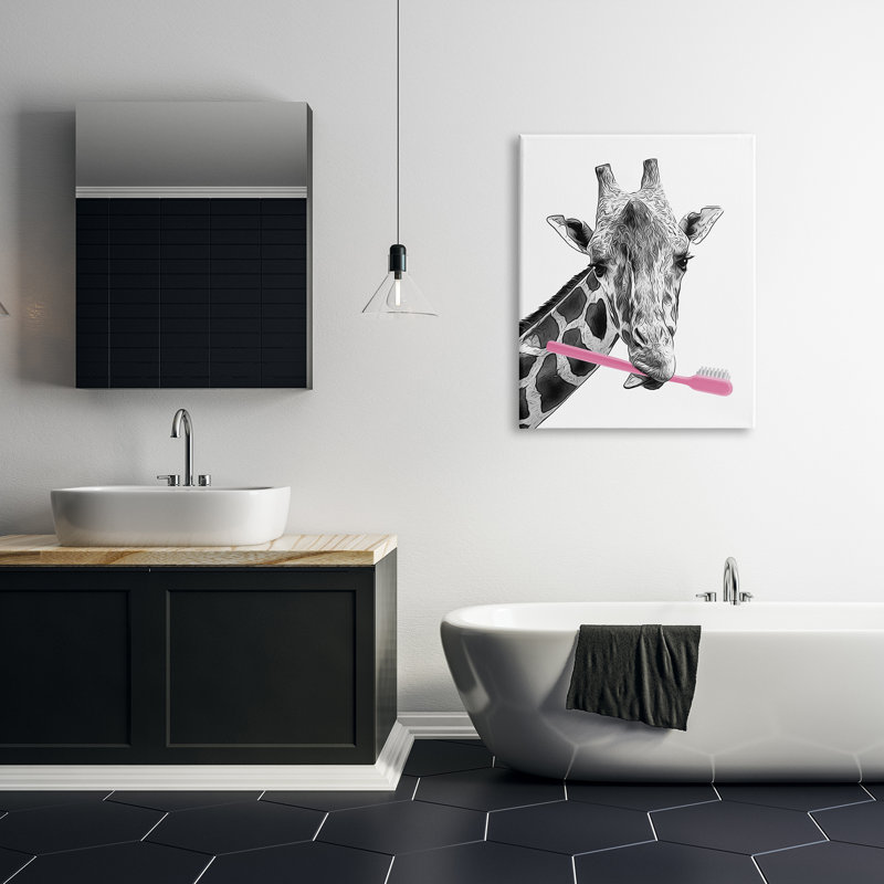 "Drôle d'animal", art mural sur toile par Annalisa Latella, H 40 po x l 30 po x P 1,5 po