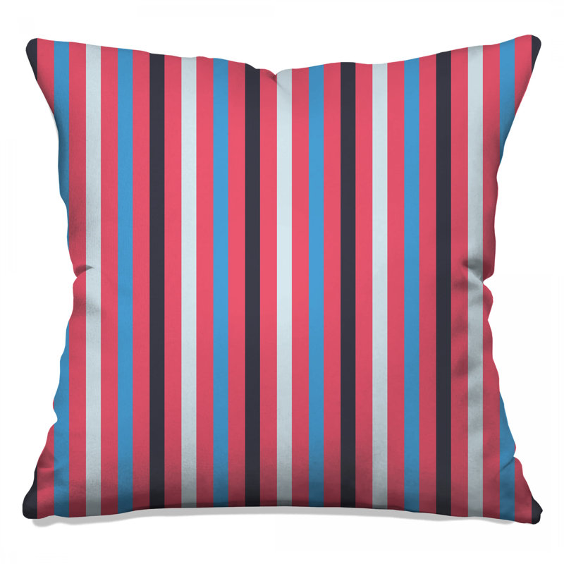Vertical Striped Pattern Double Sided Throw Pillows, 20 x 20 inches