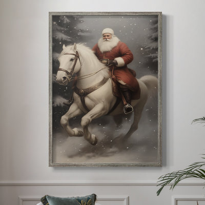 «Christmas Holiday Art», série 2-VII, reproduction encadrée - bois massif XMAI81785