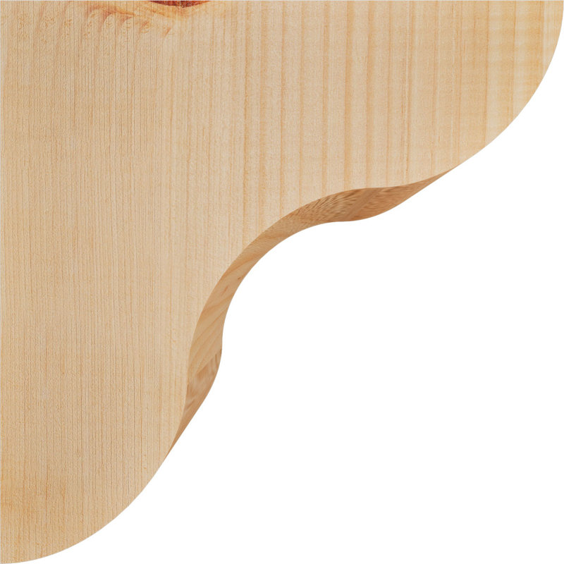 Corbeau Carmel, H 10 po x l 5,5 po x P 10 po, Sapin de Douglas, Lisse