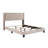 Velvet Upholstered Platform Bed, Box Spring Needed