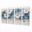 LouisJacques I - Art mural fleurs sauvages - Art mural traditionnel sur toile, 4 pièces-748307952