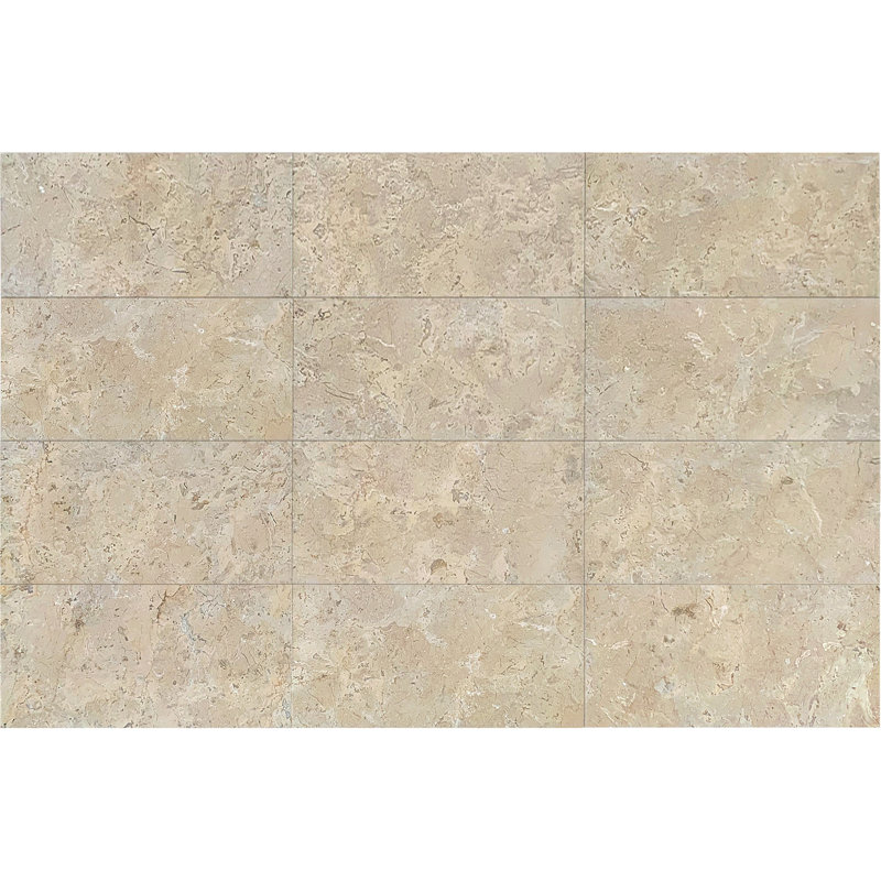 12*24 Gold Yellow Beige Natural Marble, For Floor And Wall, Honed Finished Marble Tile, Natural Stone, 1 Box 4 Pcs