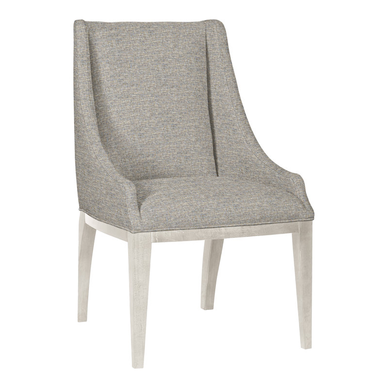Thom Filicia Home 38" Wing Back Arm Chair, Casa Blanca, Impala Storm