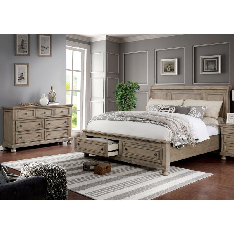 Ikko Bedroom Set, California King, 2 Pcs: Bed, Dresser