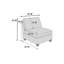 Ensemble de canapé modulaire en chenille gris 6 pièces-36530441