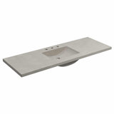 60" Palomar Vanity Top With Integral Sink In Earth - 8" Widespread Cutout