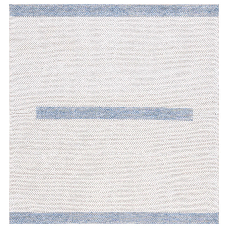 Natura Flat Weave Wool Rug, Square 6'