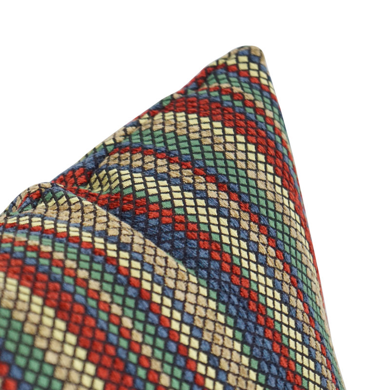 17_17-Inch Jacquard Throw Pillow With Insert, Vasan Crayol