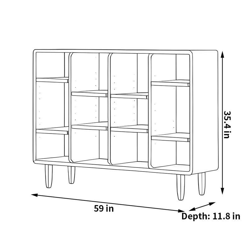 Dotan, (3 tablettes) H 35,4 po x l 59 po x P 11,8 po