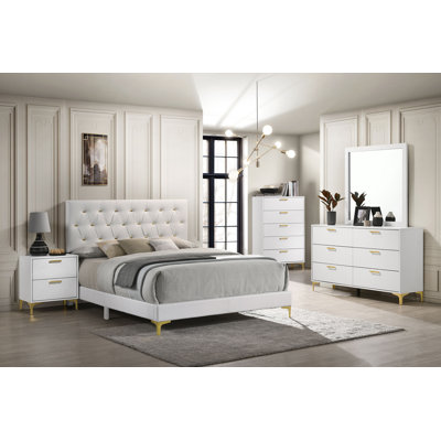 Ensemble de chambre avec très grand lit 5 pièces Paulk