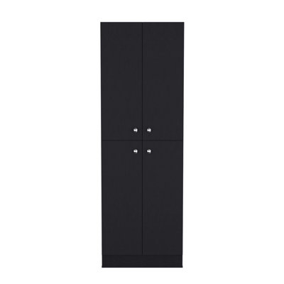 Lynch Kitchen Pantry Storage Cabinet 71" Height, With 4 Doors, 5 Adjustable Shelves, Freestanding Cupboard for Dining Room Living Room, Laundry