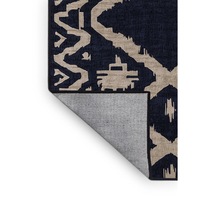 Machine Washable Gray Area Rug, Rectangle 2' x 3'