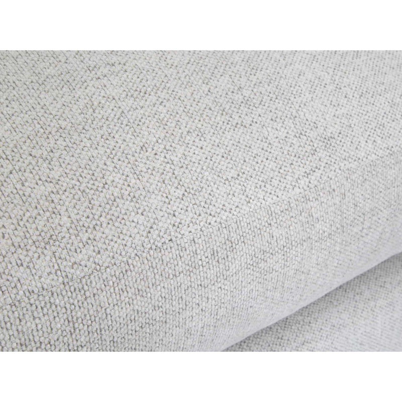 Causeuse modulaire 3 pièces à accoudoir droit avec méridienne réversible Alla Alla, Polyester blanc