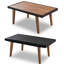 4 extérieurs: PE, table en bois, coussins beiges, pieds réglables, matériaux imperméables, housse de table
