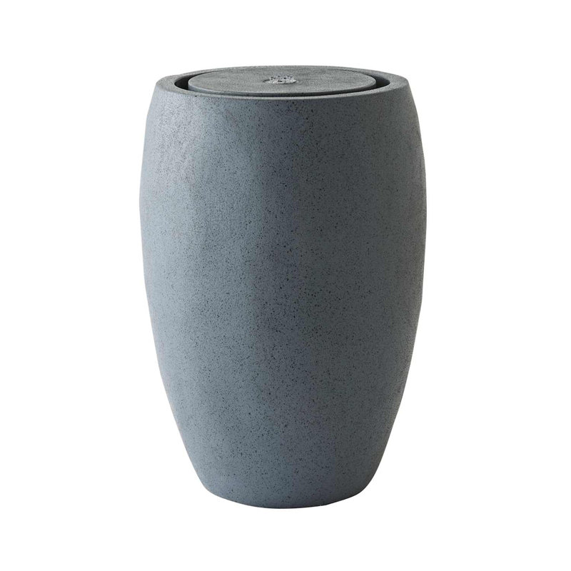 Weather Resistant Fountain with Light, Grey