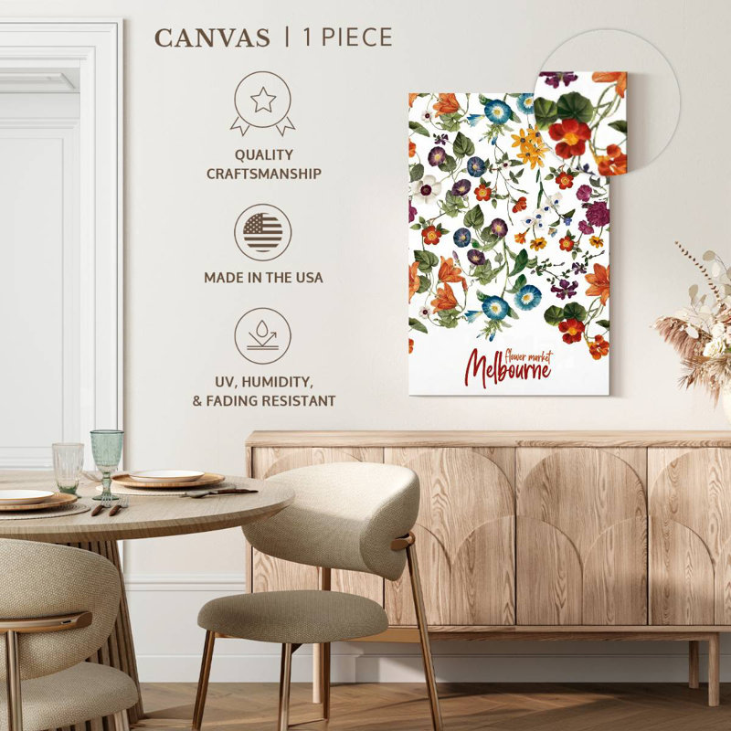 Harnek Melbourne Flower Market Poster, 36" H x 24" W